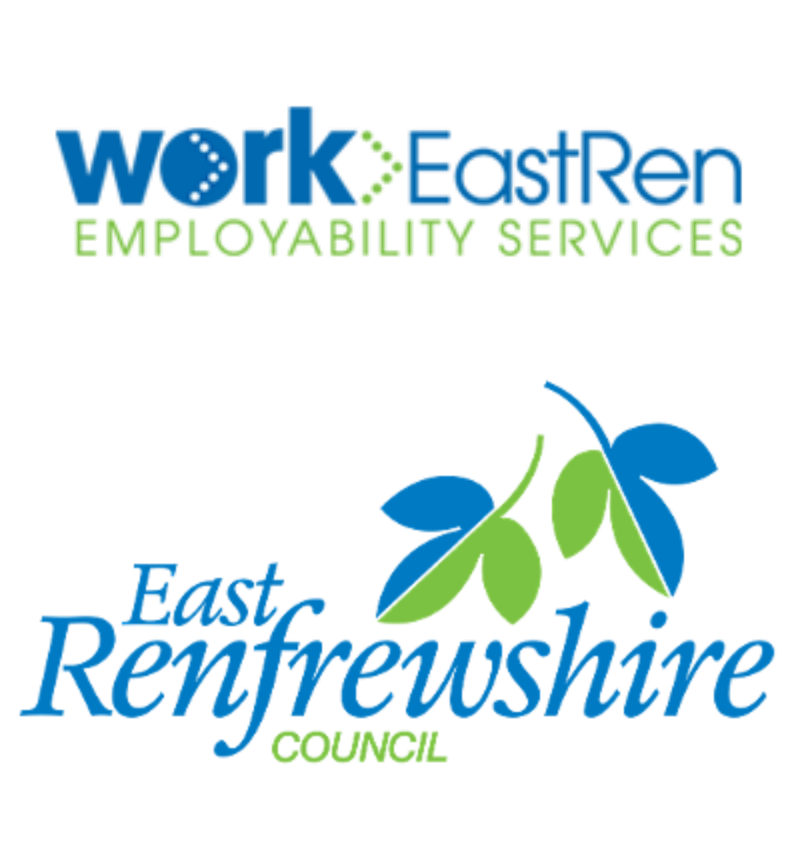 East Renfrewshire Council and Work EastRen logos