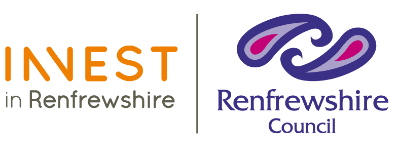 Invest in Renfrewshire and Renfrewshire Council logos