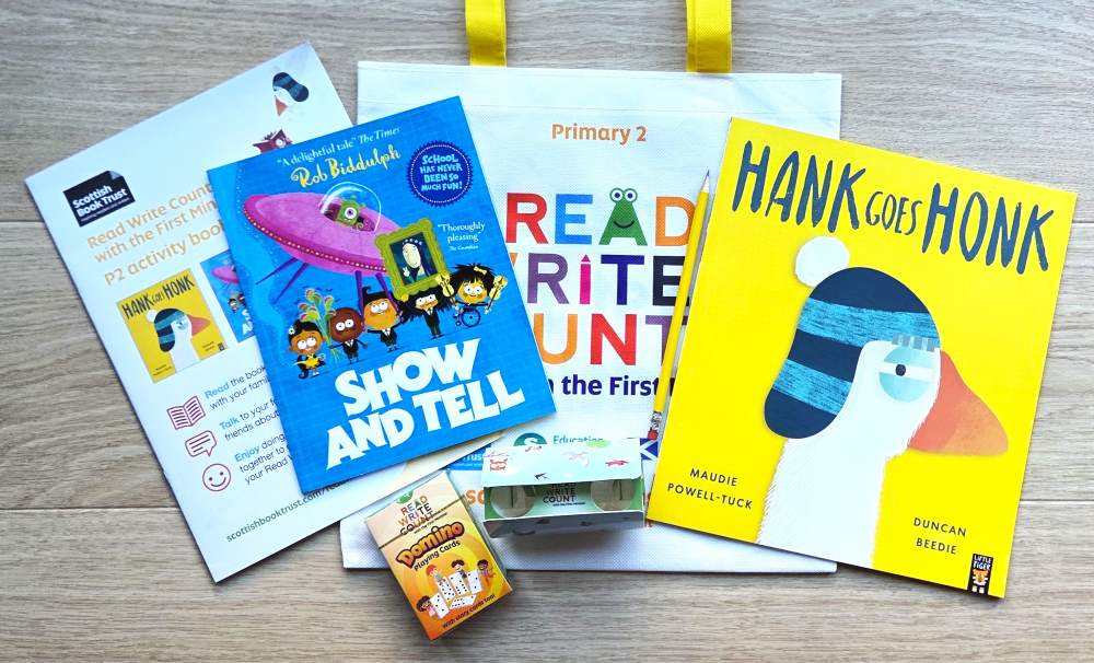 Contents of the Read Write Count P2 bag for 2026.