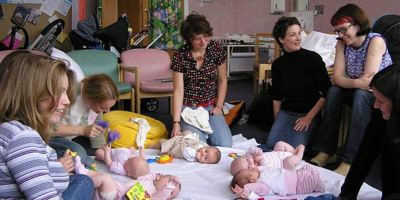 Photo of a breastfeeding support group 