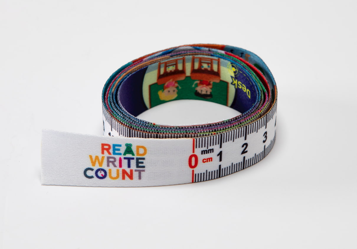 Image of a 'Read Write Count' measuring tape.