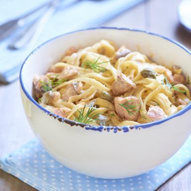 Photo of trout pasta 