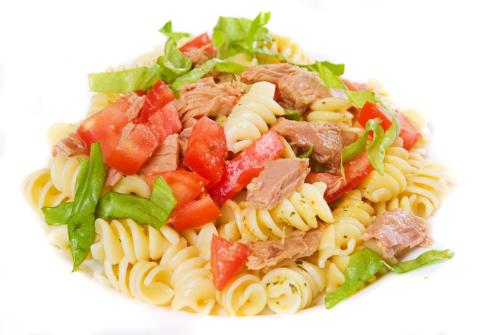 Photo of a tuna pasta salad 