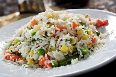 Photo of baked vegetable risotto